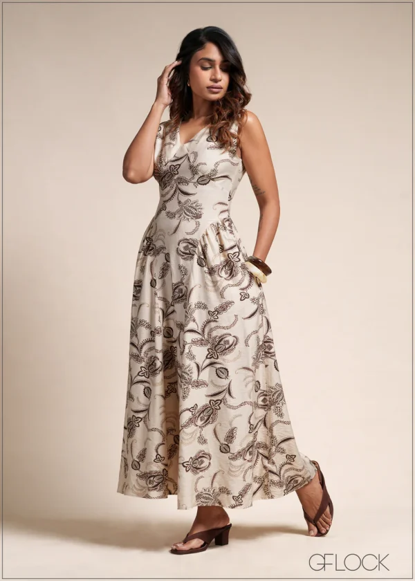 Side Detailed Maxi Dress